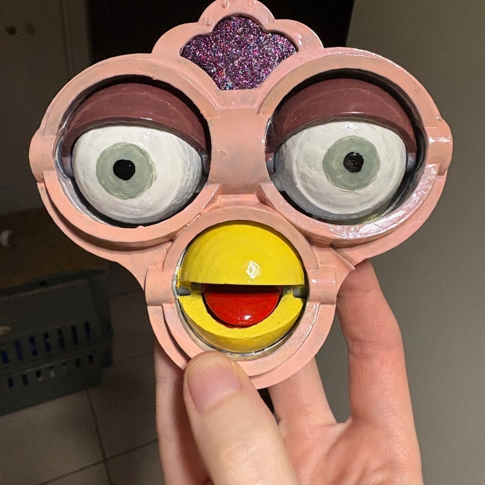 Fully articulated 3D printed Furby face - free with qualifying purchase